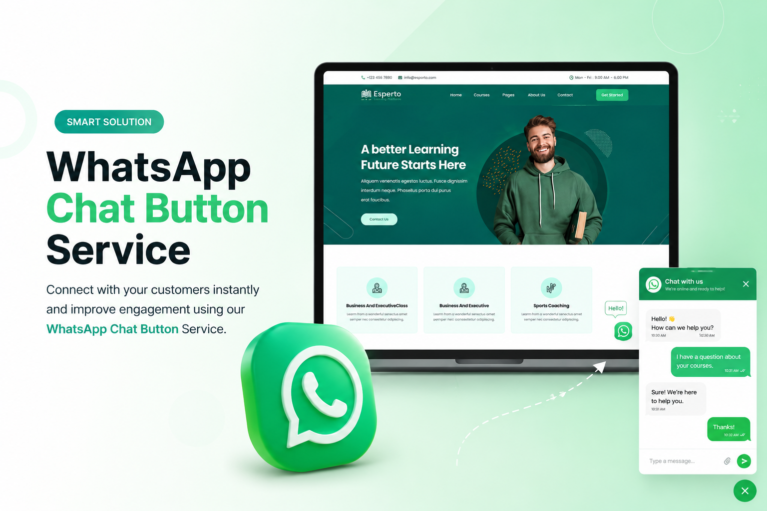 WhatsApp Chat Button Service