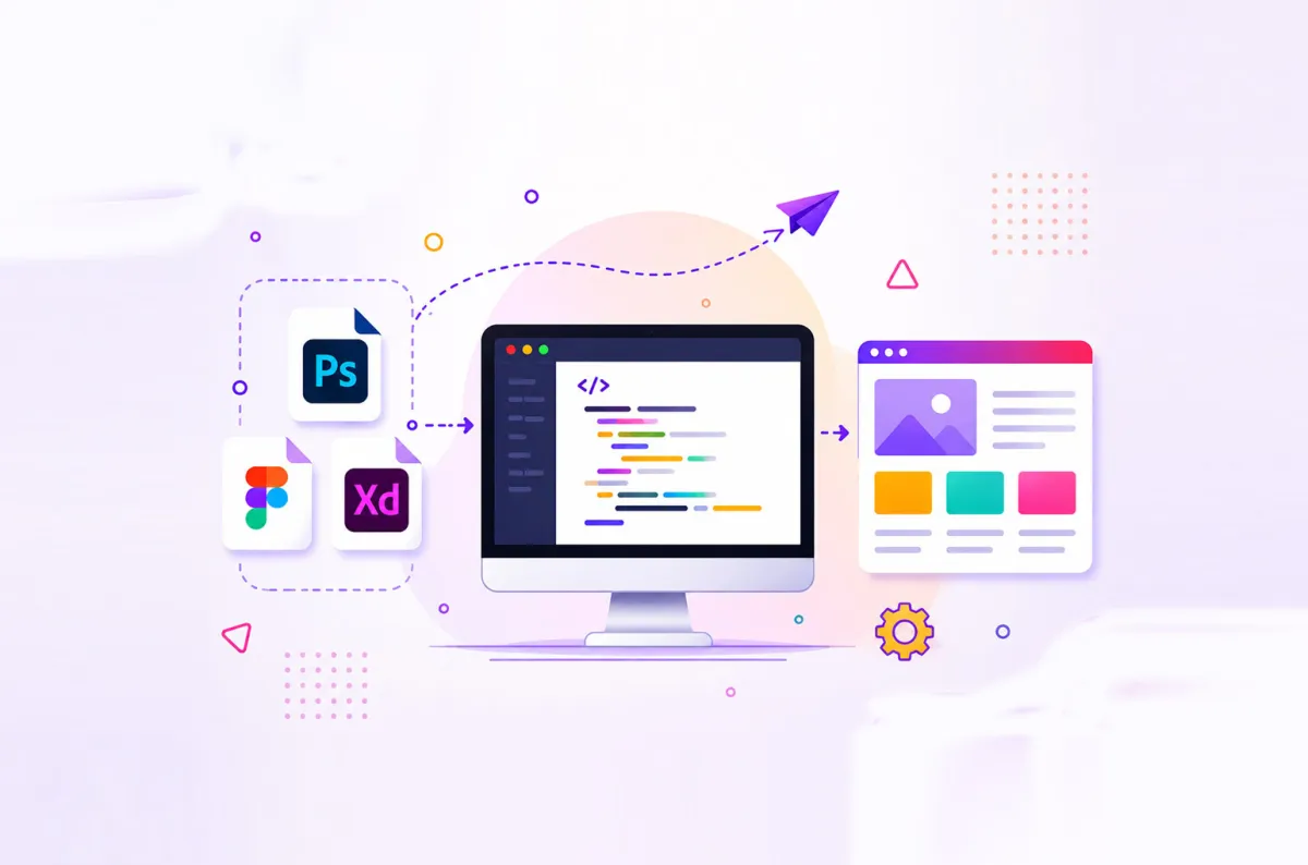 PSD, Figma & XD to HTML Development Service preview