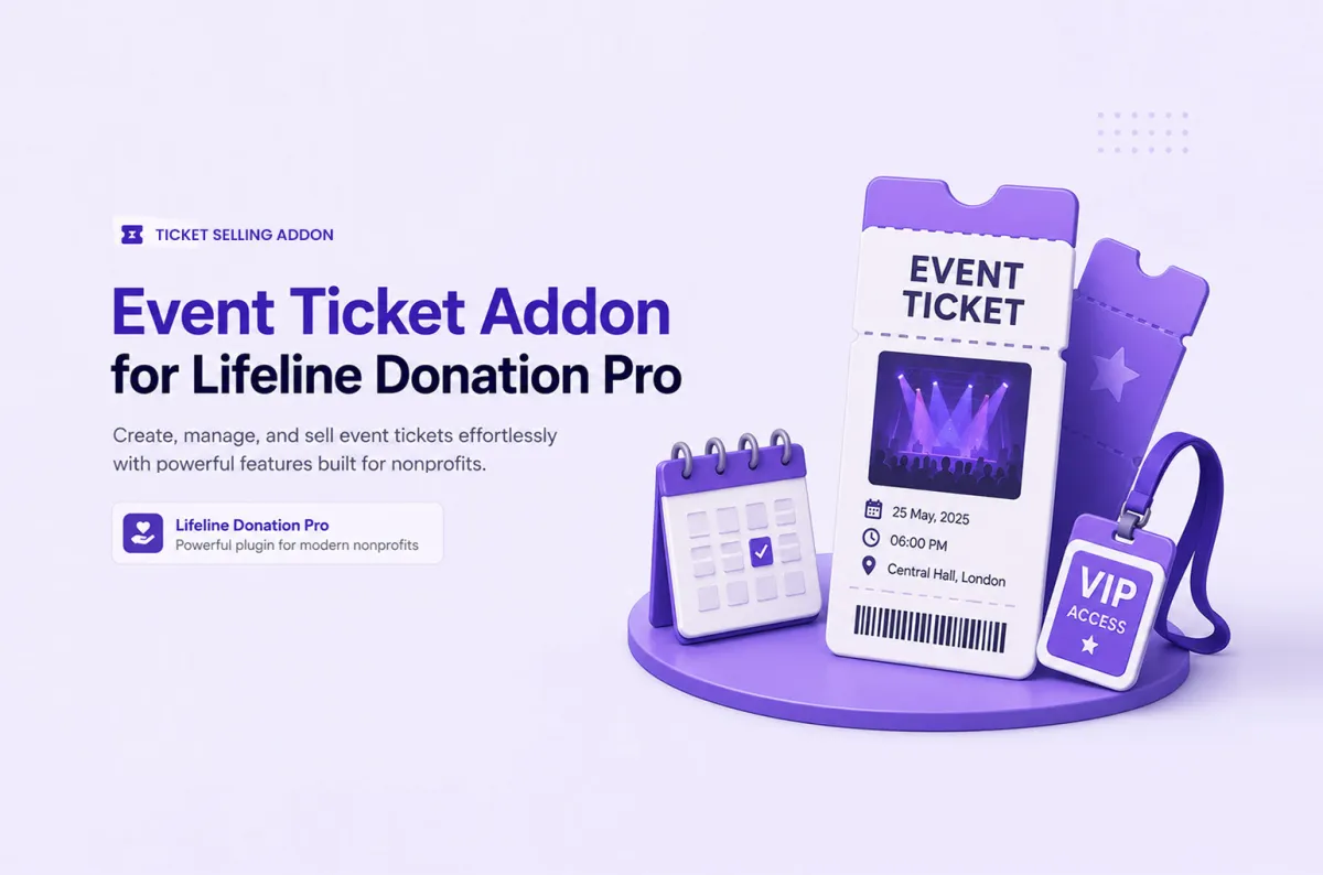 Event Ticket Addon for Lifeline Donation Pro preview