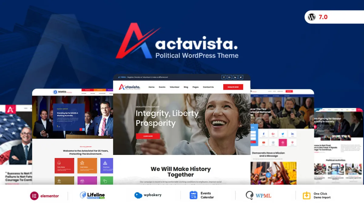 Actavista Political Campaign WordPress Theme