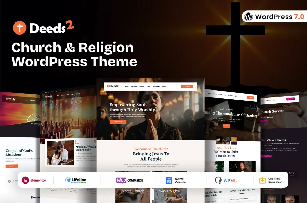 Deeds2 Religion and Church WordPress Theme