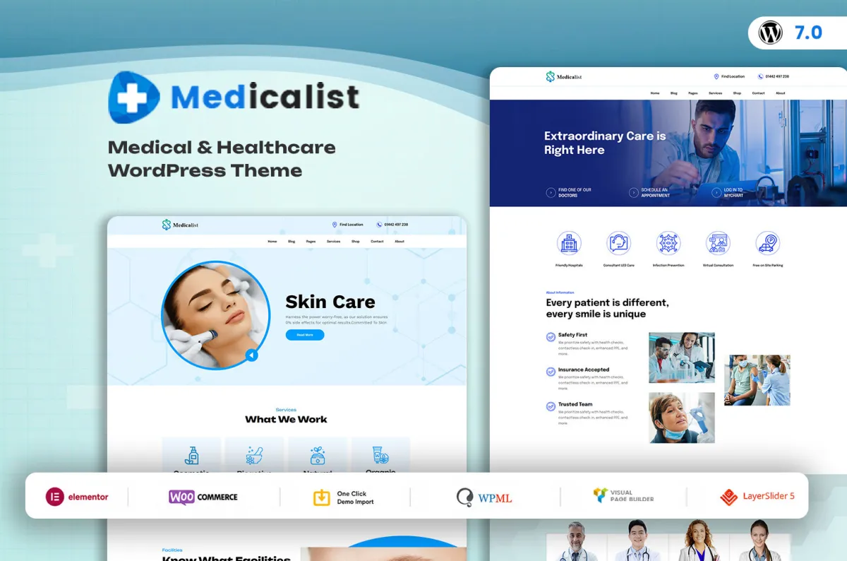 Medicalist Health and Medical WordPress Theme
