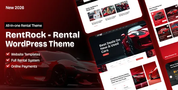 RentRock – Rental WordPress Theme