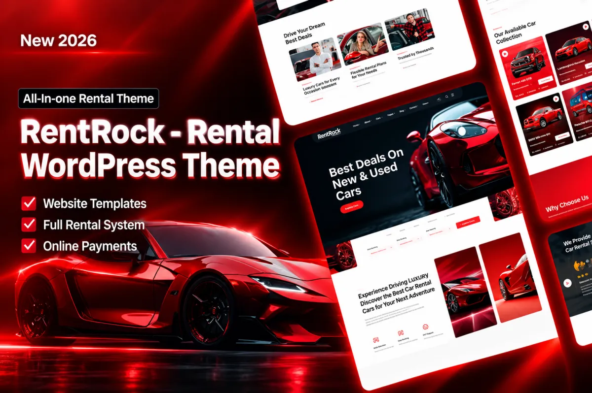 RentRock – Rental WordPress Theme