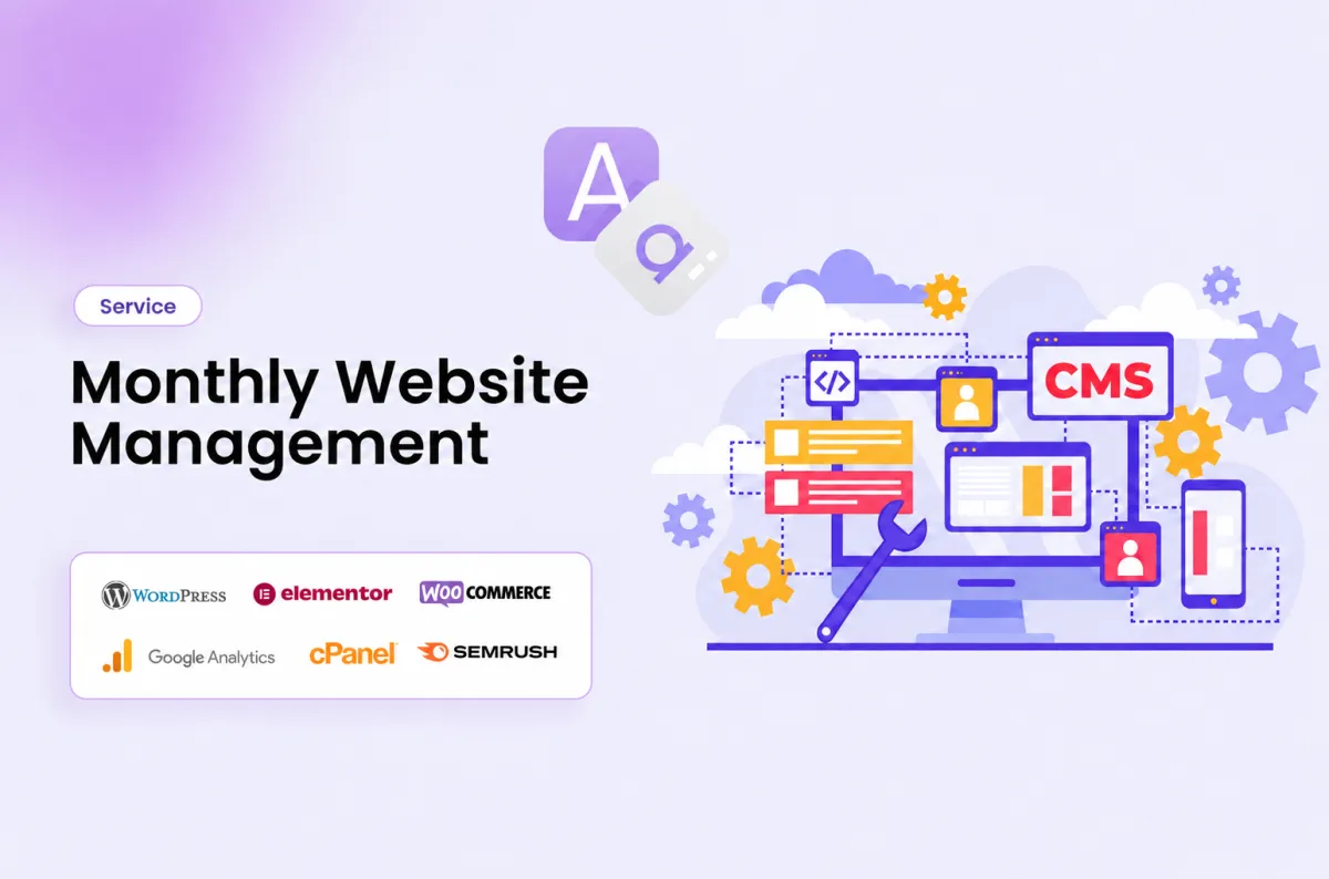 Monthly WordPress Website Management preview