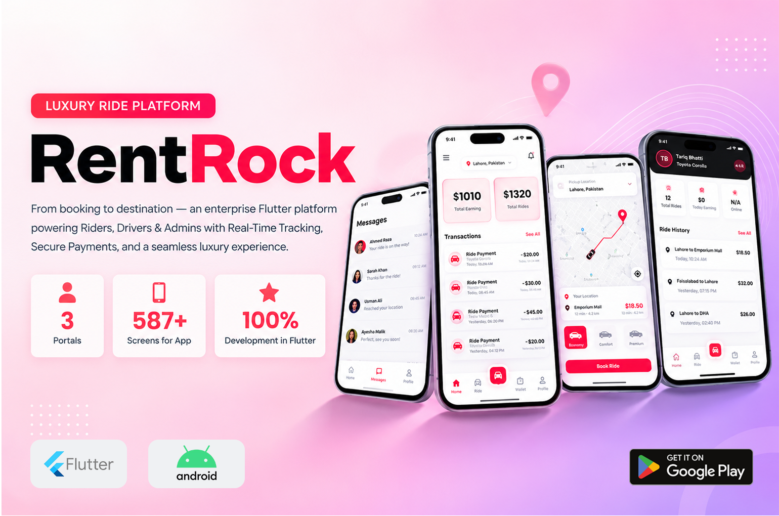 RentRock – Mobile App