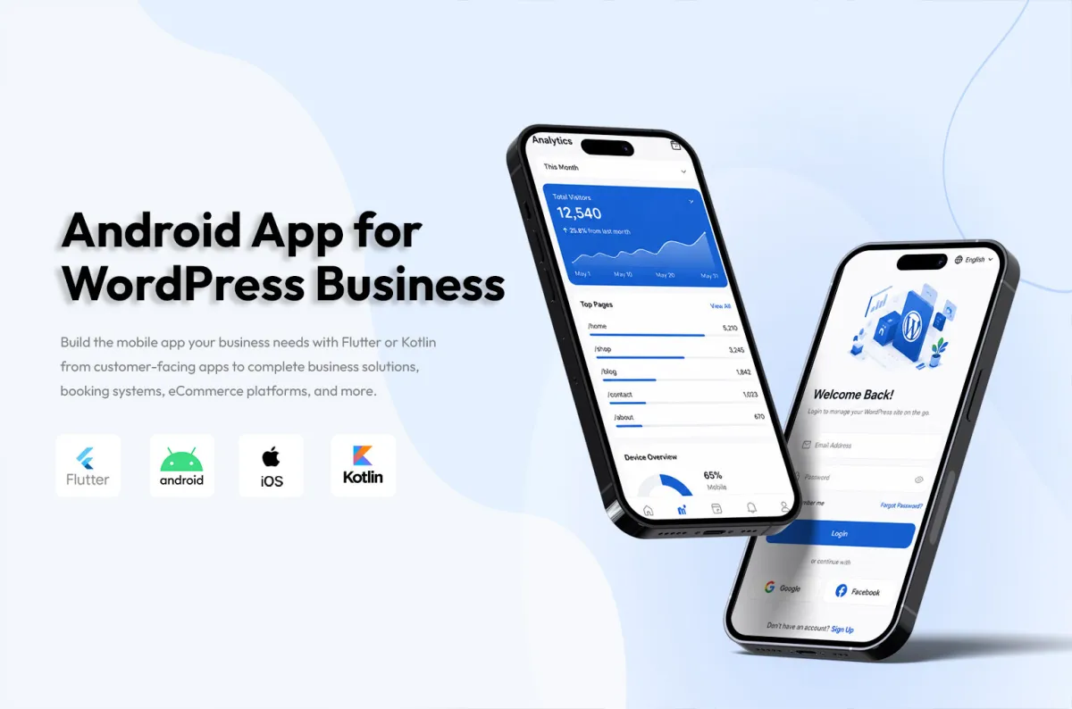 Android App for WordPress Business preview